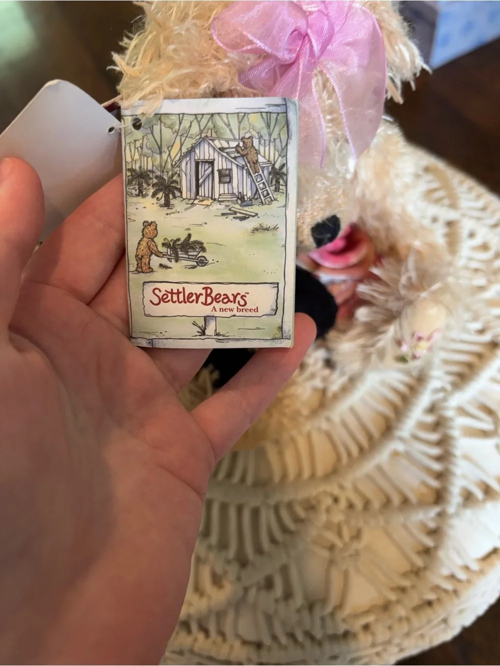 Settler Bear Mia and Daisy with tags